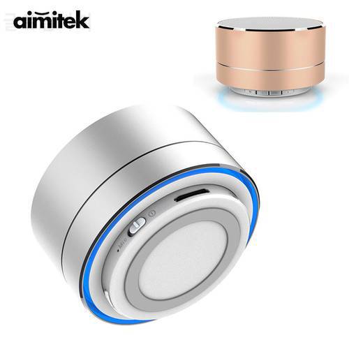 Aimitek Portable Wireless Bluetooth 5.0 Speaker Handsfree Mini Bass Subwoofer True Wireless TWS Loudspeaker for Cellphone Tablet