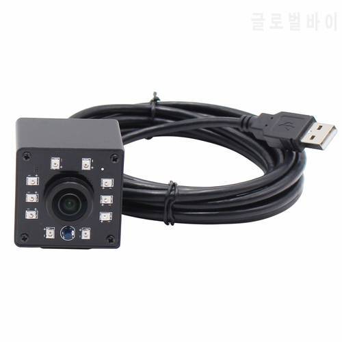 2.0 MP Wide Angle High Speed 1080P 60fps 720P 120fps USB Camera CMOS OV4689 USB Webcam with 1.56mm panoramic lens and ir leds