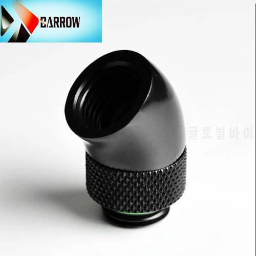 Barrow G1/4 45 degree Rotate fittings water cooling Adaptor case set build necessary fittings Gold Black White Silver TWT45-B01