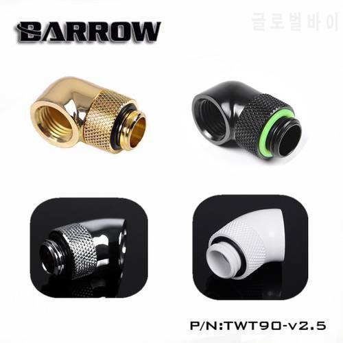 Barrow 4 Colors 45 90 Degree Rotatable Adapter (M-F) 360 Rotary joint Water Cooling tube Angled Fitting