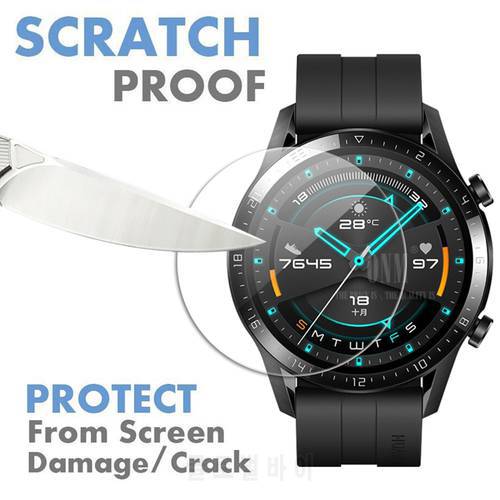 Tempered Glass For Huawei Watch GT 2 3 GT2 GT3 Pro Runner 43mm 46mm Smartwatch Screen Protector Explosion-Proof Film Accessories