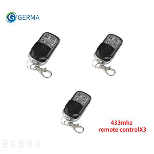 GERMA 433Mhz Wireless Remote Control Switch AC 110V 220V 30A Relay 1CH Receiver Controller and 4botton RF 433 Mhz Transmitter