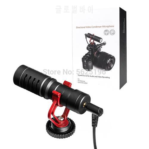 by mm1 Camera Video Shotgun dslr Microphone & Videomicro Mic for iPhone/Android Mobile phone, Canon EOS/Nikon and BOYA