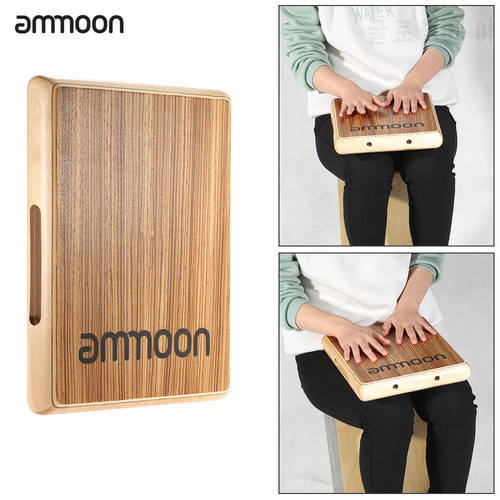 Compact Travel Cajon Flat Hand Drum Persussion Instrument 31.5 * 24.5 * 4.5cm Percussion Instruments