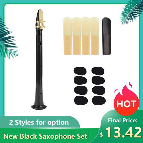 Black Saxophone Set Pocket Sax Mini Portable Saxophone Little Saxophone With Sax Reeds Carrying Bag Tooth Pastes for Beginners