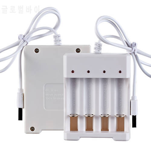 Universal USB Output Batter Charger Plug DC5V 1A 1.2V 4 Slot AA/AAA Rechargeable Battery Adapter Dropshipping Free Shipping