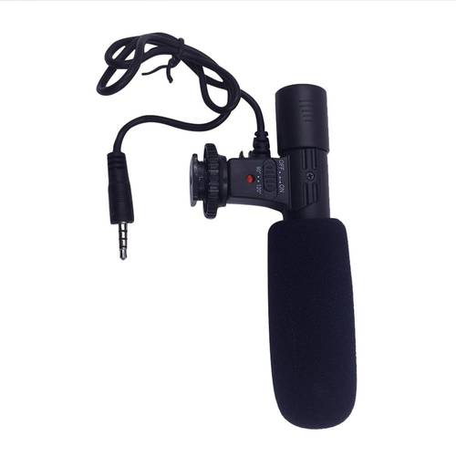 New 3.5mm Stereo Camera Microphone VLOG Photography Interview Digital Video Recording Microphone for Nikon Canon DSLR Camera