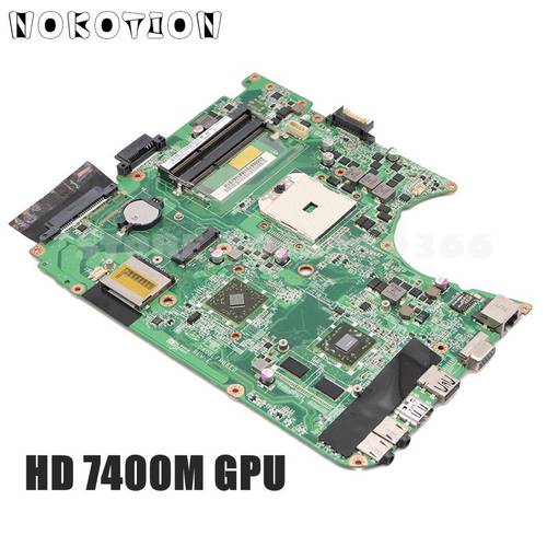 NOKOTION Laptop Motherboard For Toshiba Satellite L750D L755D Main Board Socket FS1 DDR3 HD7400M A000081310 DA0BLFMB6E0