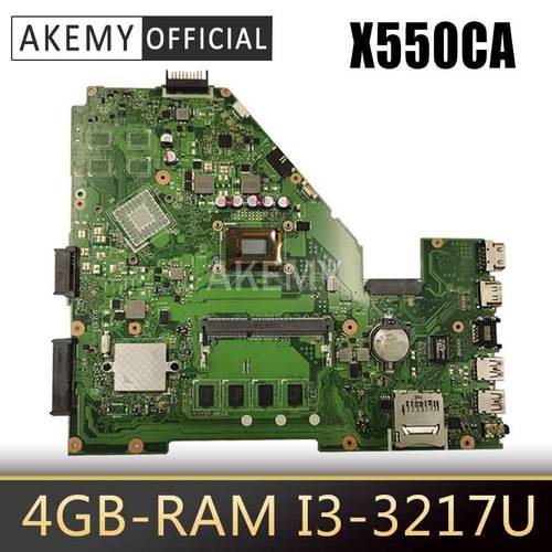 X550CA X550CC Laptop Motherboard for ASUS X550CA X550CL R510C Y581C X550C Mainboard 1007U 2117U I3 I5 I7 CPU 4GB 0GB RAM