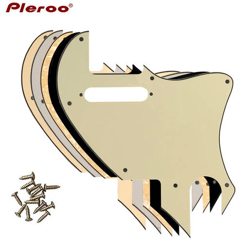 Pleroo Guitar Parts For US Telecaster Tele F Hole Hybrid Guitar Pickguard Scratch Plate Tele Conversion Pickup With Fixing Hole
