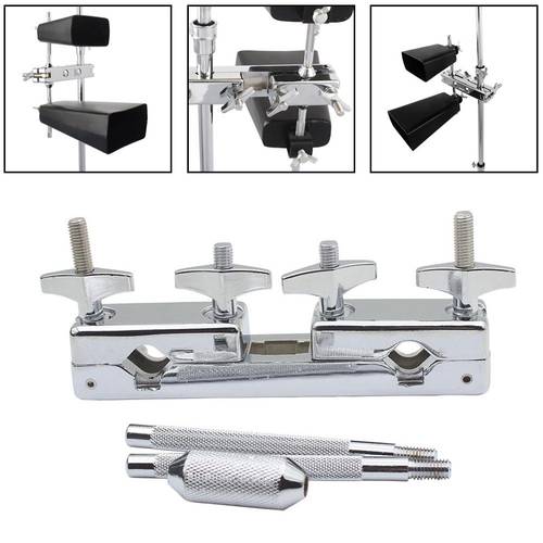 Metal Connecting Clamp Holder Bracket Rod Percussion Drum Cowbell Accessory Clip Clamp Holder Bracket Rod Percussion Drum Clamp