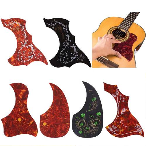 Acoustic Guitar Pickguard Scratch Plate Self Adhesive Pick Guard Sticker Folk Acoustic Guitar Pickguard Accessories