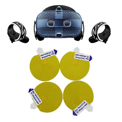 4pcs/set Protective Lens Film for HTC Vive Cosmos/ Vive Pro VR Headset Screen Protector Anti-scratch Clear Lens Cover Films