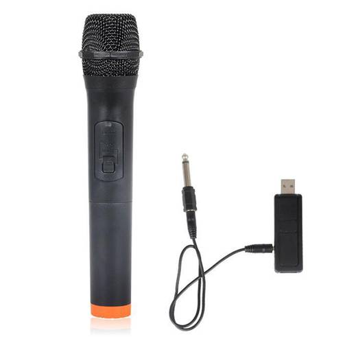 Hot UHF 3.5mm 6.35mm Handheld Wireless Microphone Karaoke Mic with USB Receiver