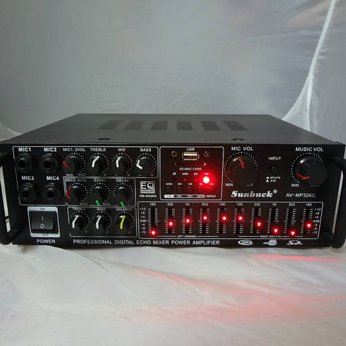 EQ equalization Party amplifier 220V-240V 200W+200W AV-MP326C Professional digital ECHO MIXER amplifier Home karaoke amplifier