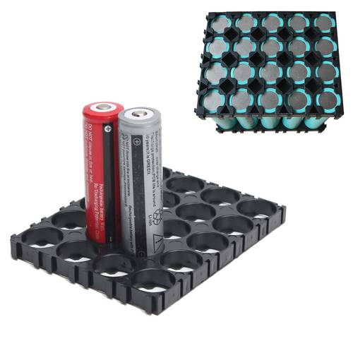 10/20/30/40/50Pcs 4x5 Cell 18650 Batteries Spacer Holders Lightweight Durable Radiating Shell Plastic Bracket EM88