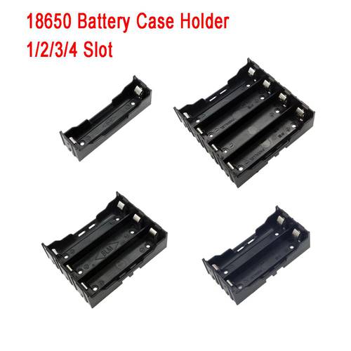 18650 Battery Case 1X 2X 3X 4X 18650 Battery Holder 18650 Battery Storage Box 1 2 3 4 Slot Batteries Container Hard Pin DIY