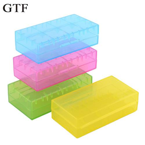 GTF 18650 16340 Battery Case Holder Box Storage Color Optional Blue/Pink/White/Green/Yellow hold 2pcs 18650/4pcs 16340 batteries