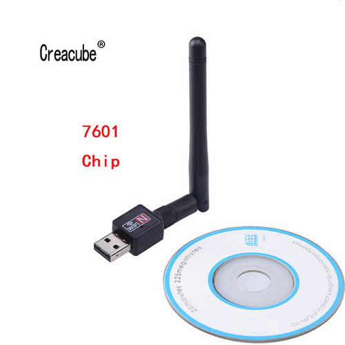 Creacube 2.4G USB Wifi Adapter 150Mbps Wi-fi Receiver Dongle Wireless Network Card 802.11b/n/g Wifi Ethernet MT 7601 For PC