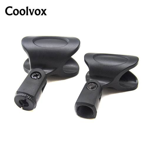 Coolvox New Plastic Stage Universal Clips Wired Wireless Standard Handheld Microphone Holder Stand Adapter Holder Electronics