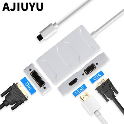 AJIUYU USB HUB C HUB to Multi USB 3.0 HDMI Adapter Dock for MacBook Pro Air Accessories USB-C Type C 3.1 Splitter 3 Port USB C