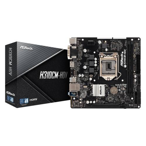 ASRock Technology H310CM-HDV 1151 motherboard H310 supports 8th generation 9th generation 8100 i5-9400f