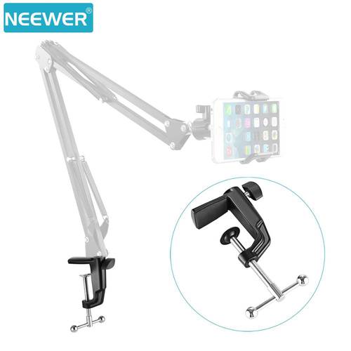Neewer Metal Table Mounting Clamp for Microphone Suspension Boom Scissor Arm Stand Holder with an Adjustable Positioning Screw