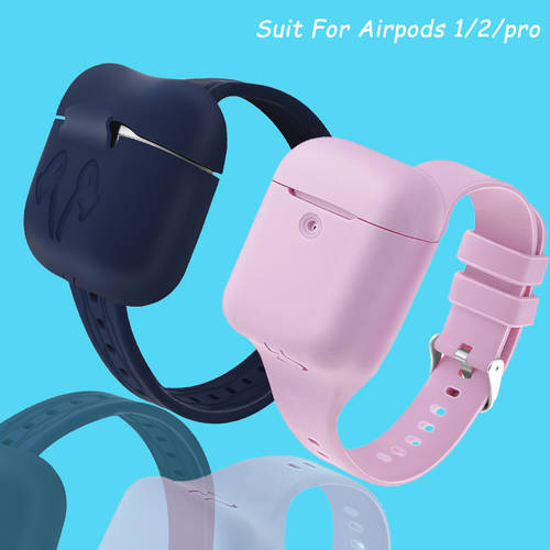 Sports Silicone Case For Apple AirPods Pro 3 2 1 Protective Wrist Band Case For Airs Pods 3 2 1 Pro Soft Portable silicone cover