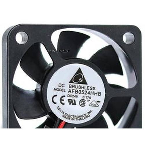 Brand New Cooler For Delta AFB0524HHB 5015 24V 0.17A 5CM Large Air Volume Double Ball Inverter Fan