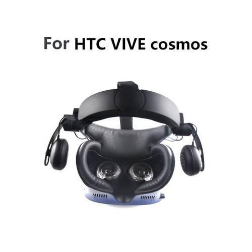 Soft Leather Eye Mask Pad for HTC VIVE Cosmos VR Headset Replacement Sweat-proof Eye Mat Accessories