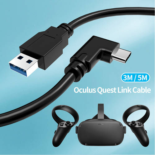 5M Data Line Charging Cable for Oculus Quest/2 Link VR Headset USB 3.1 Type C Transfer Link Cable for Oculus Quest 2 Accessories