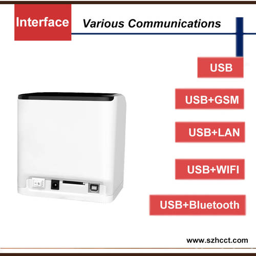 Hot Sale WIFI Bluetooth GSM USB GPRS POS58 Thermal Receipt Printer Support SMS Printing HCC-POS58D