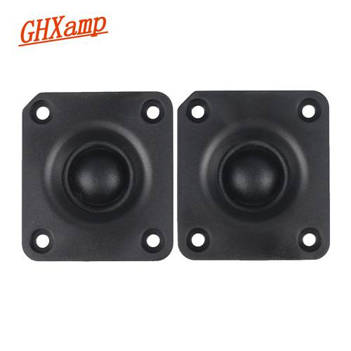 GHXAPM 1 inch Car Tweeter Speaker Unit Neodymium 4ohm 25W Silk Membrane Treble High End 91dB For Peerless Speaker DIY 1Pairs