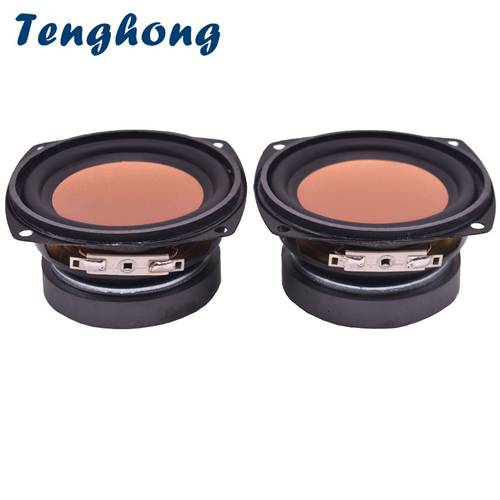 Tenghong 2pcs 3 Inch Portable Audio Speaker 4Ohm 20W Full Range Speakers Multimedia Desktop Audio Loudspeaker Home Theater DIY