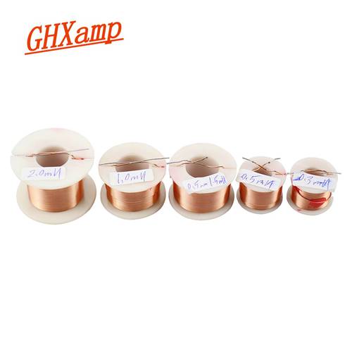 GHXAMP 1PCS 0.5mm LoudSpeaker Crossover Inductor 4N Oxygen-free Copper Coil Hollow Circle Skeleton 0.3mH 0.5mH 1.0mH 2.0mH