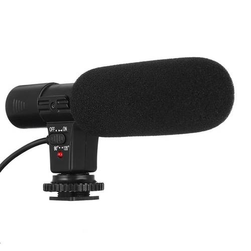 MIC-01 Stereo Camcorder Microphone for Nikon Canon DSLR Camera Computer PC Mobile Phone Microphone for Xiaomi iphone 8 X Samsung
