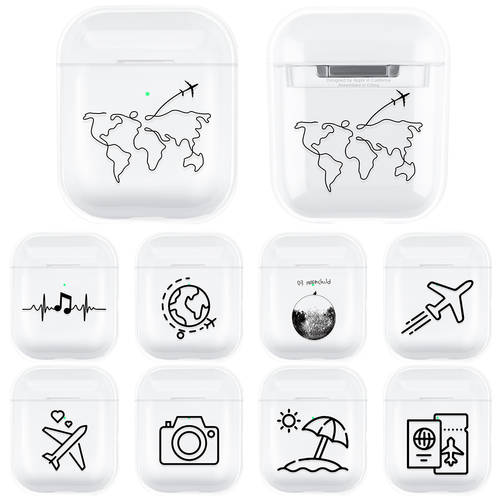 Protective Case for Airpods 1 2 Earphone Case Accessories for Apple Airpods Wireless Charging Case Clear Air Pods Cover Fundas