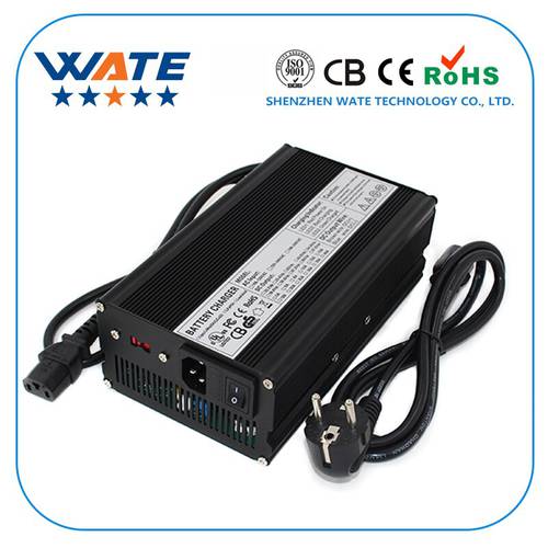 33.6V 12A Charger 8S 29.6V Li-ion Battery Smart Charger Lipo/LiMn2O4/LiCoO2 Wide voltage High Power With Fan Aluminum Case