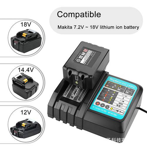 Newst charger for Makita Li-ion battery DC14SA DC18SC DC18RA DC18RD DC18RCT BL1830,BL1415 BL1420 BL1430 BL1840 BL1845 BL1850