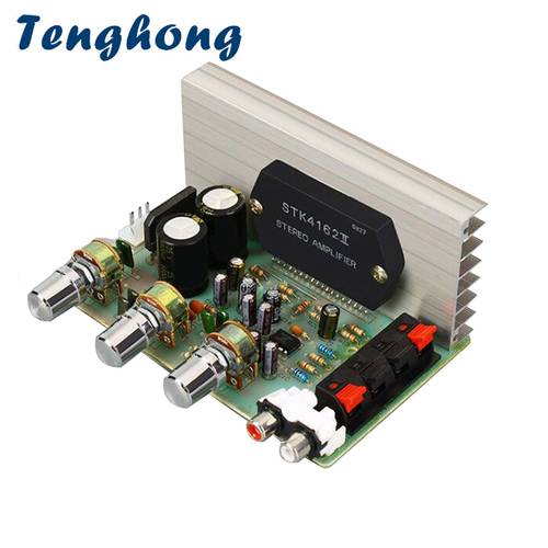 Tenghong STK4132 Audio Power Amplifier Board 50W+50W 2.0 Channle Stereo Audio Amplifier Dual AC15-18V Home Theater Amplificador