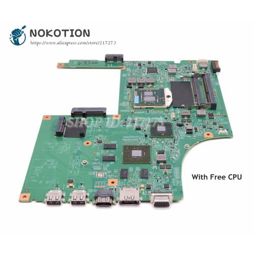 NOKOTION For Dell Vostro 3700 V3700 Laptop Motherboard 0K84TT CN-0K84TT 48.4RU06.011 Main Board GT330M 1GB Free CPU