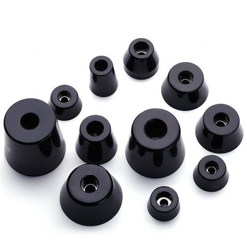 4pcs Φ28mm-50mm Speaker Shock Absorbing Spike Pad Isolation Stand Foot Rubber Cone Base Pad