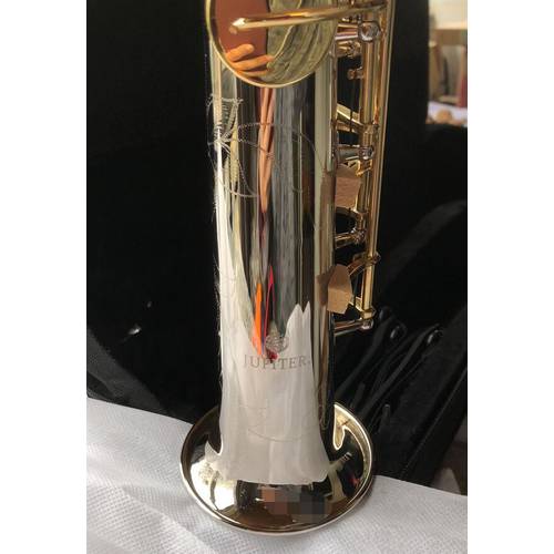 Jupiter JSS -1100SG Soprano Saxophone (Nickel and gold) High G key with Two Neck Fast shipping