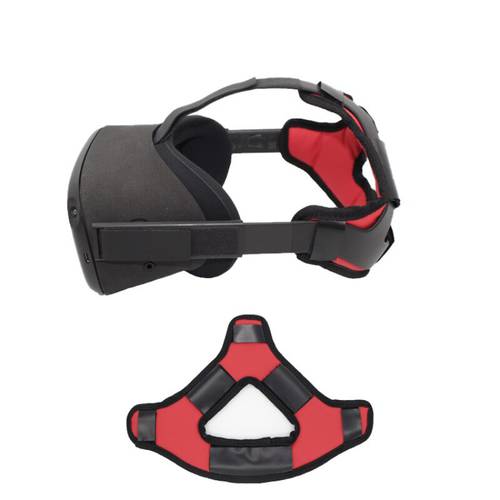 Head Strap Pad for Oculus Quest Virtual Reality VR Headset Cushion Headband Fixing Comfortable PU Leather & Reduce Head Pressure