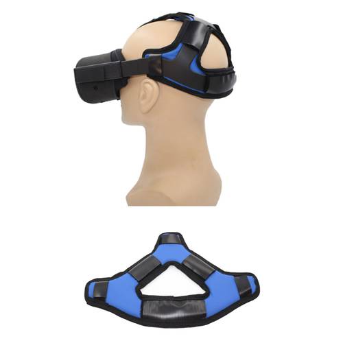 VR Head Strap Pad for Oculus Quest Virtual Reality Headset Cushion Headband Fixing Comfortable PU Leather & Reduce Head Pressure