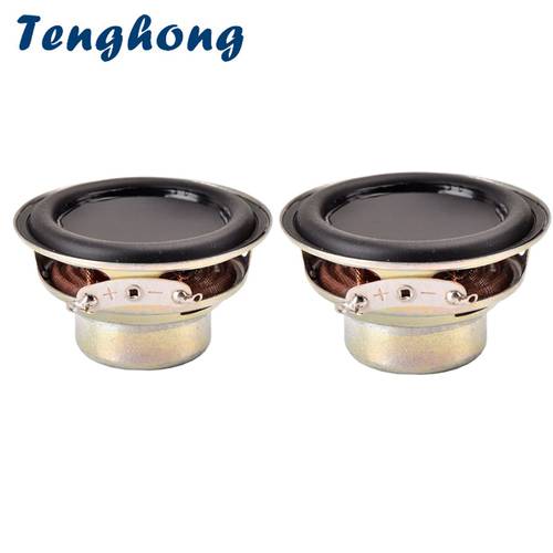 Tenghong 2pcs 52MM 16 Core Waterproof Speaker 4Ohm 10W Bluetooth Full Frequency Speaker Dual Magnetic Loudspeaker Multimedia DIY