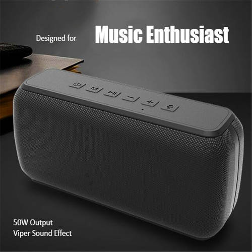 X8 60W Bass Box Portable Bluetooth Speakers With Subwoofer Wireless IPX5 Waterproof TWS 15H Playing Time Voice Assistant caixa