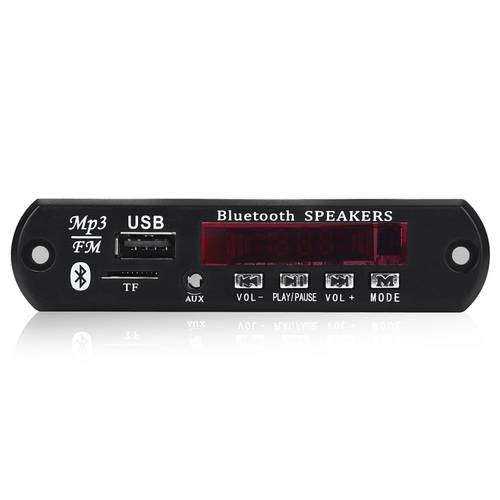 Bluetooth 5.0 MP3 Decoder Board DC 5V 12V Car FM Radio Module Support TF USB AUX for Car Phone