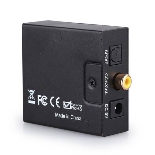 3.5mm Jack Analog Audio Converter Adapter RCA Optical Cable Coaxial Optical Fiber Toslink Digital to Analog Converter Adapter