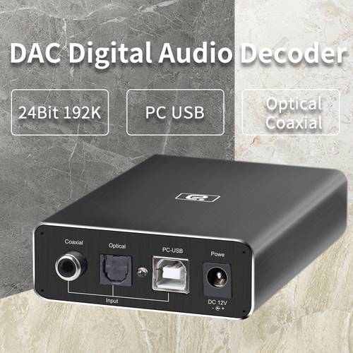 AYINO MINI 2.0 HIFI Optical Fiber Coaxial PC USB DAC 24BIT/192Khz Headphone Decoder Audio for Amplifiers AUX